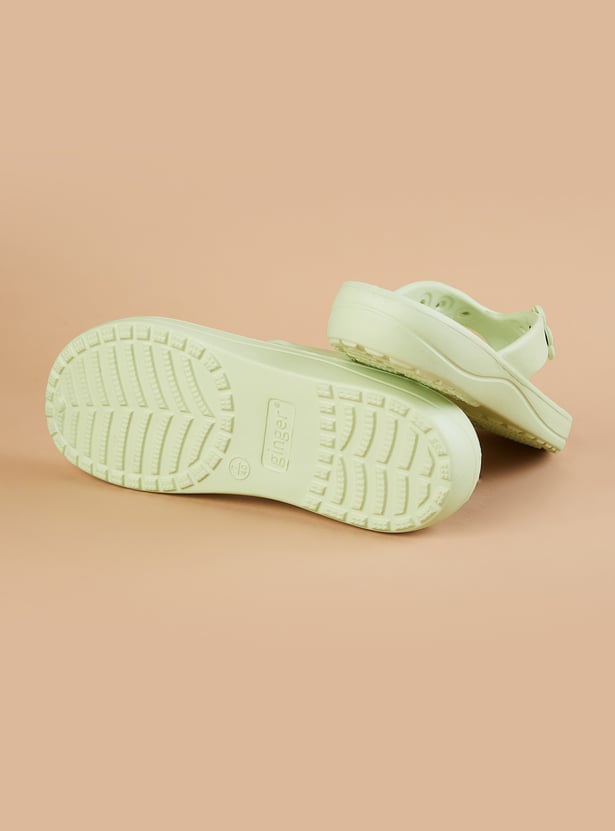 GINGER Floral Embossed Flip Flops