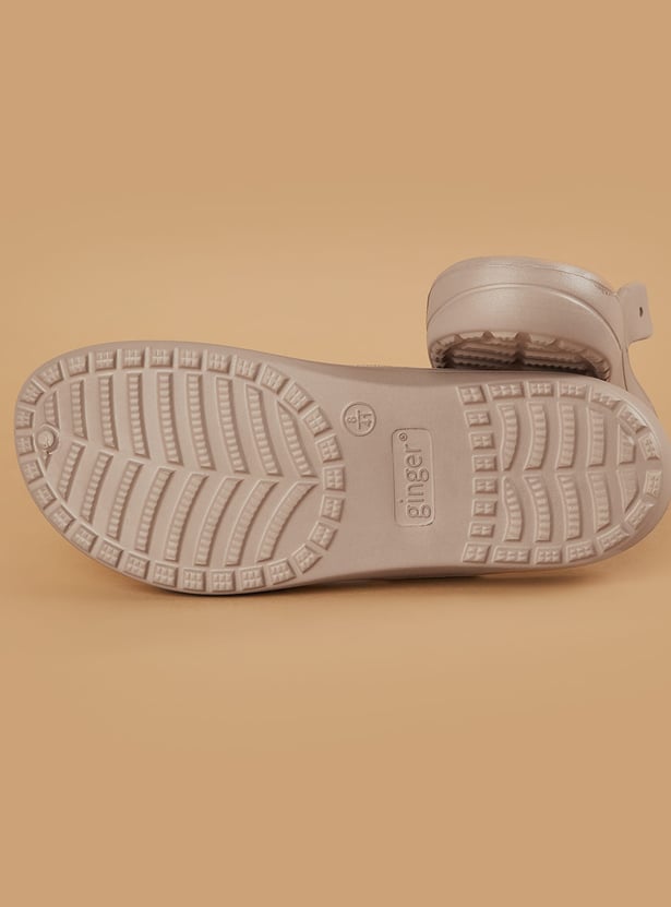 GINGER Floral Embossed Flip Flops
