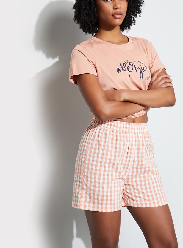 GINGER Checked Shorts