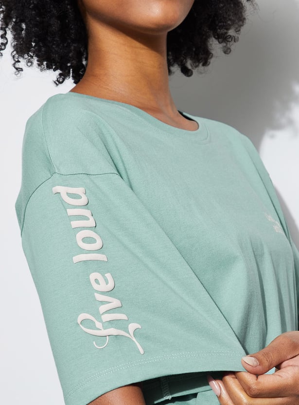 GINGER Typographic Print Lounge T-shirt