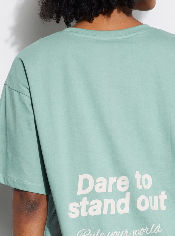 GINGER Typographic Print Lounge T-shirt