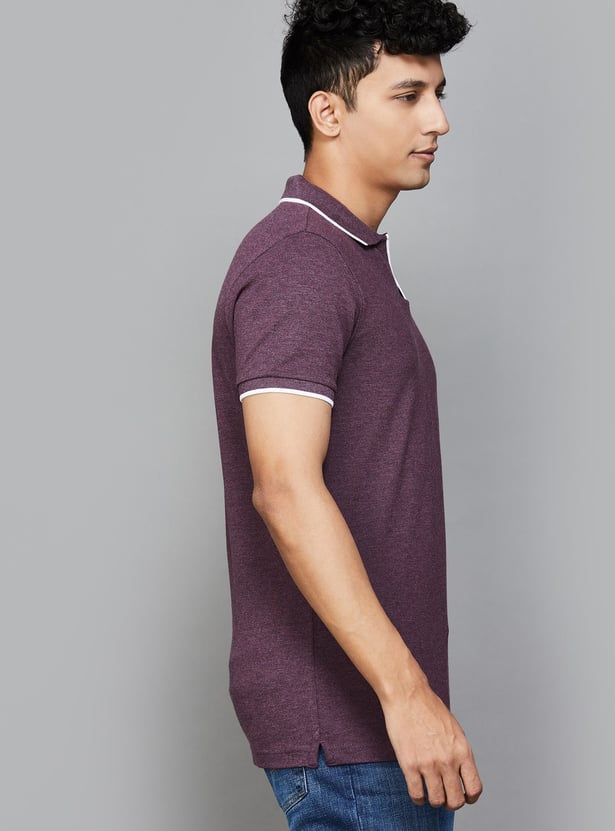 UNITED COLORS OF BENETTON Johnny Collar T-shirt with Contrast Tipping