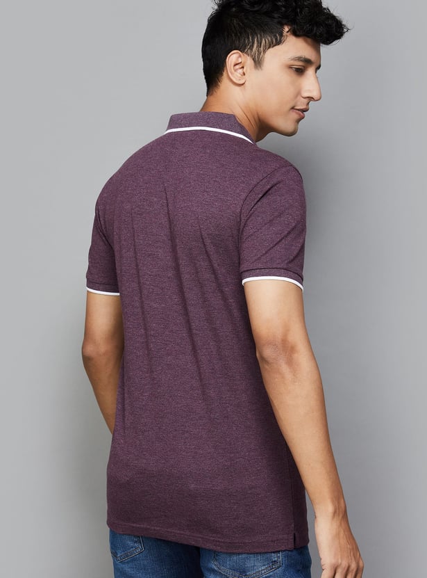 UNITED COLORS OF BENETTON Johnny Collar T-shirt with Contrast Tipping