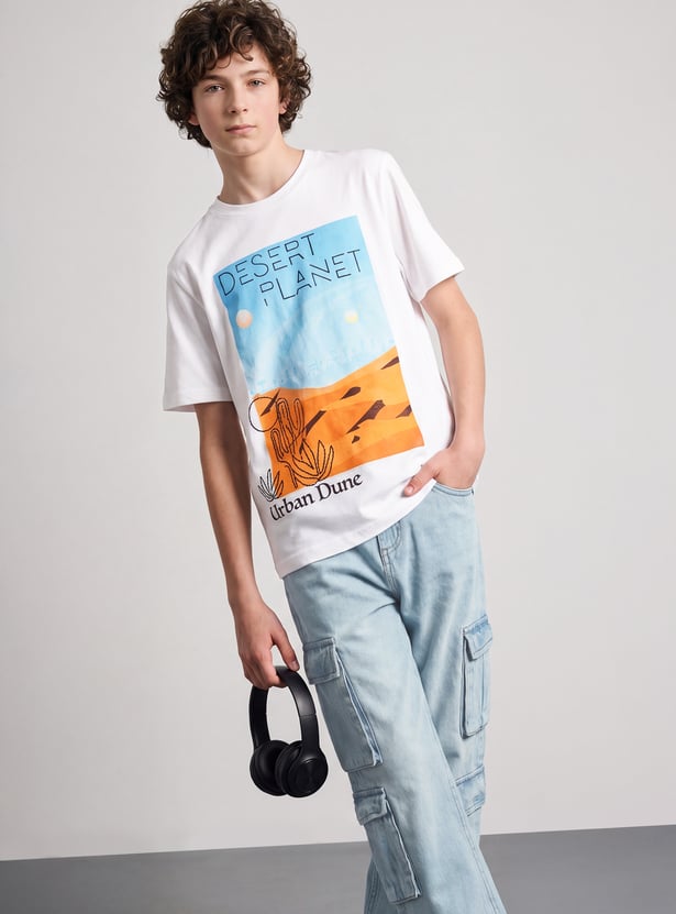 FAME FOREVER Boys Graphic Print T-shirt