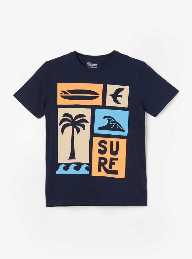 FAME FOREVER Boys Graphic Print T-shirt