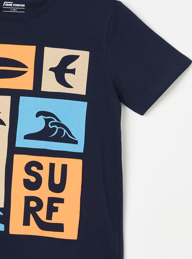 FAME FOREVER Boys Graphic Print T-shirt
