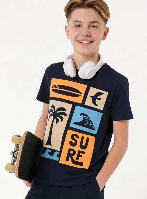 FAME FOREVER Boys Graphic Print T-shirt