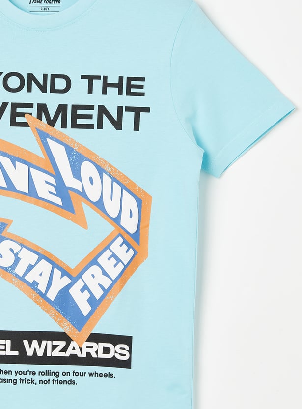 FAME FOREVER Boys Graphic Print T-shirt