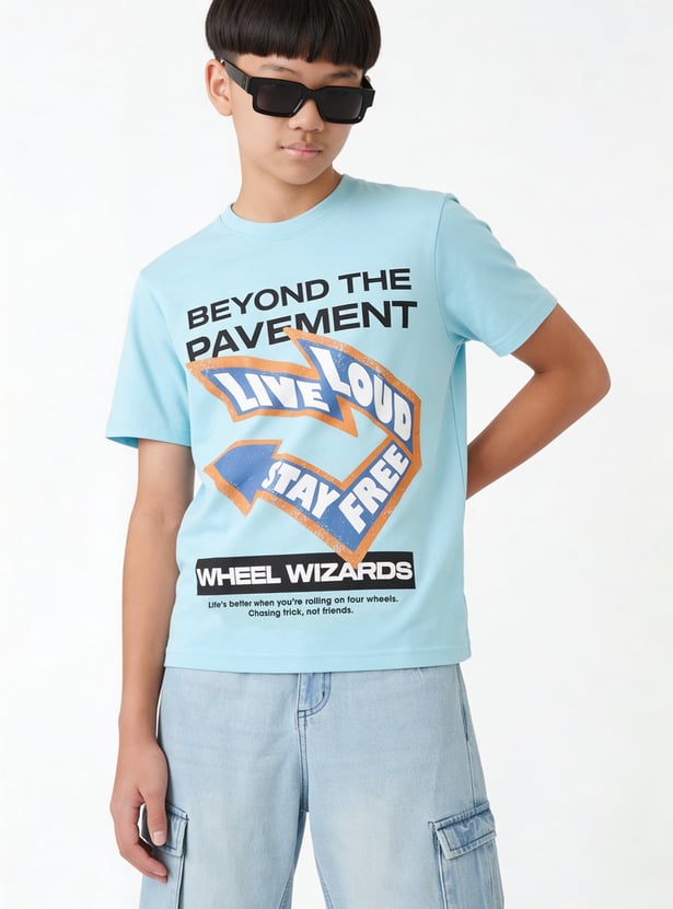 FAME FOREVER Boys Graphic Print T-shirt