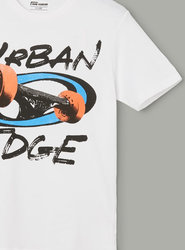 FAME FOREVER Boys Graphic Print T-shirt