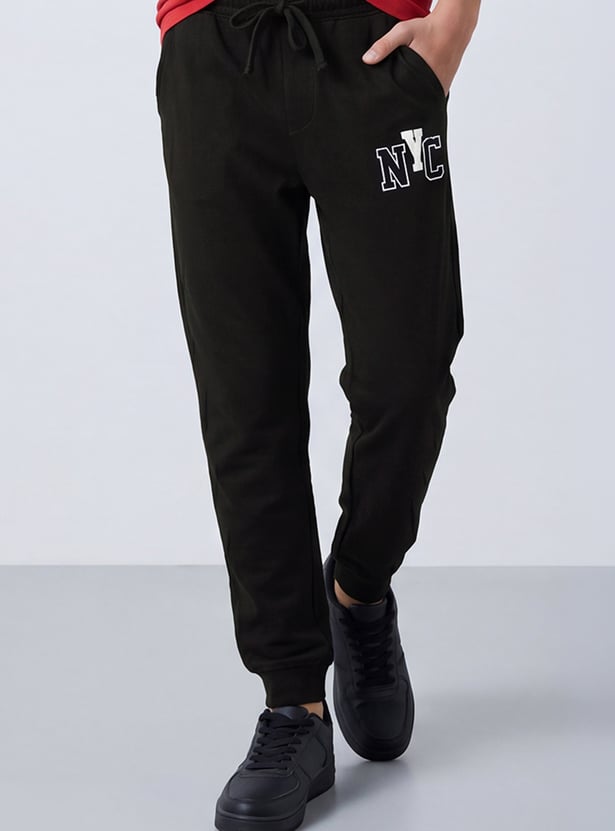 FAME FOREVER Boys Graphic Print Track Pants