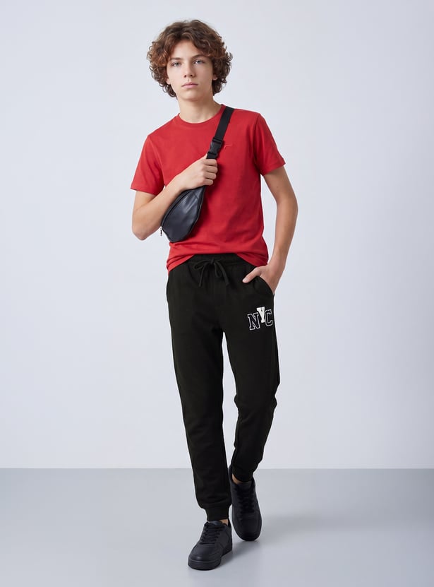 FAME FOREVER Boys Graphic Print Track Pants