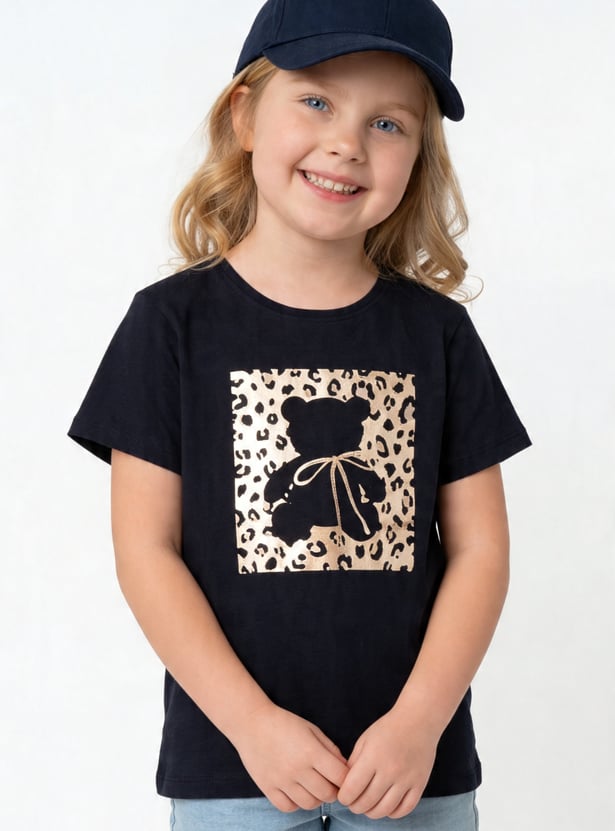 FAME FOREVER Girls Graphic Print T-shirt