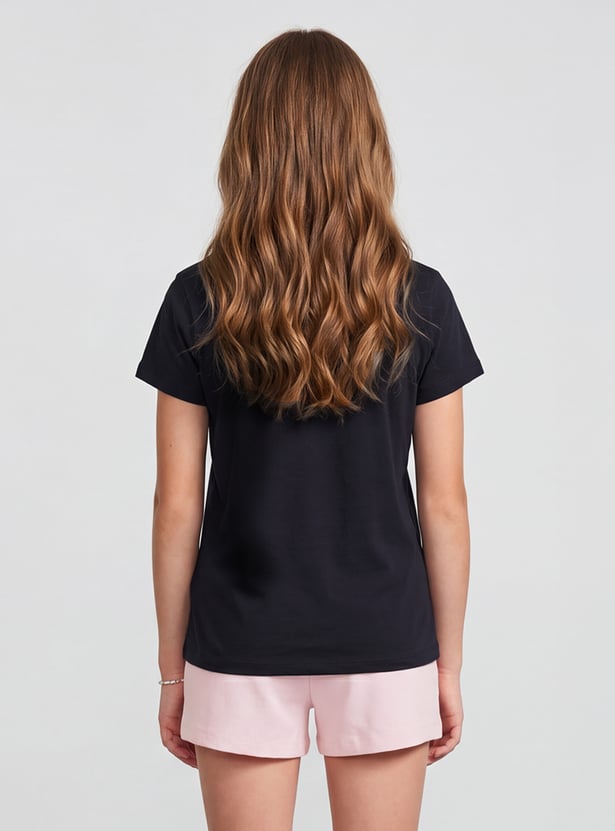 FAME FOREVER Girls Graphic Print T-shirt