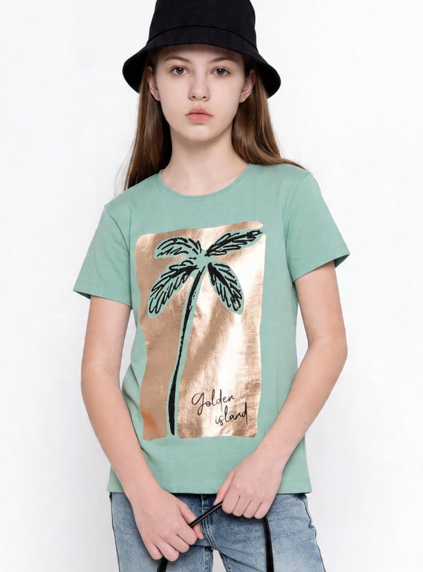 FAME FOREVER Girls Graphic Print T-shirt