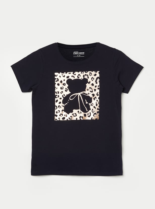 FAME FOREVER Girls Printed T-shirt