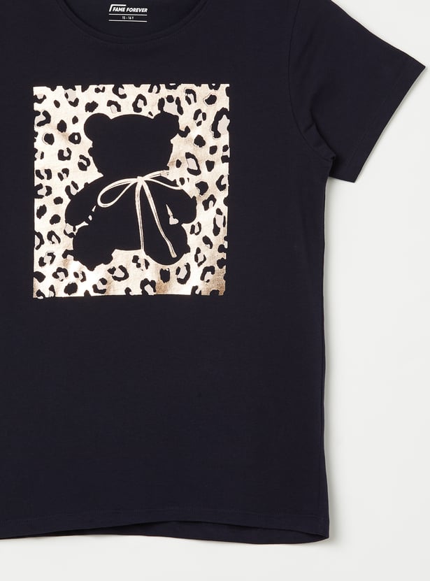 FAME FOREVER Girls Printed T-shirt