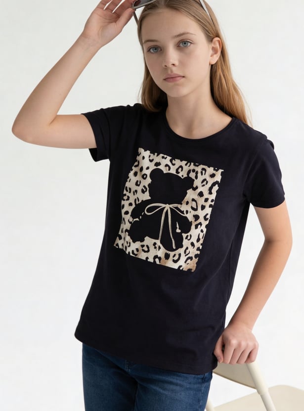 FAME FOREVER Girls Printed T-shirt