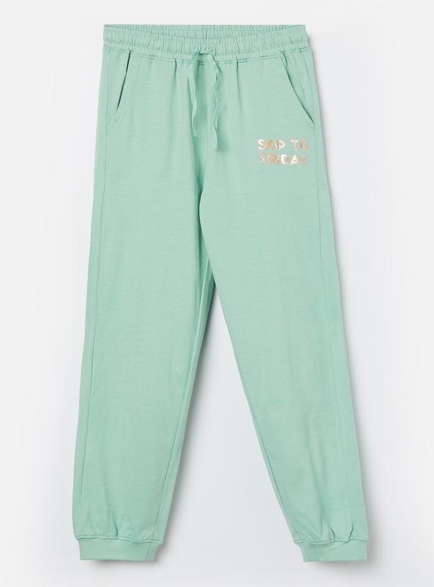 FAME FOREVER Girls Graphic Print Track Pants