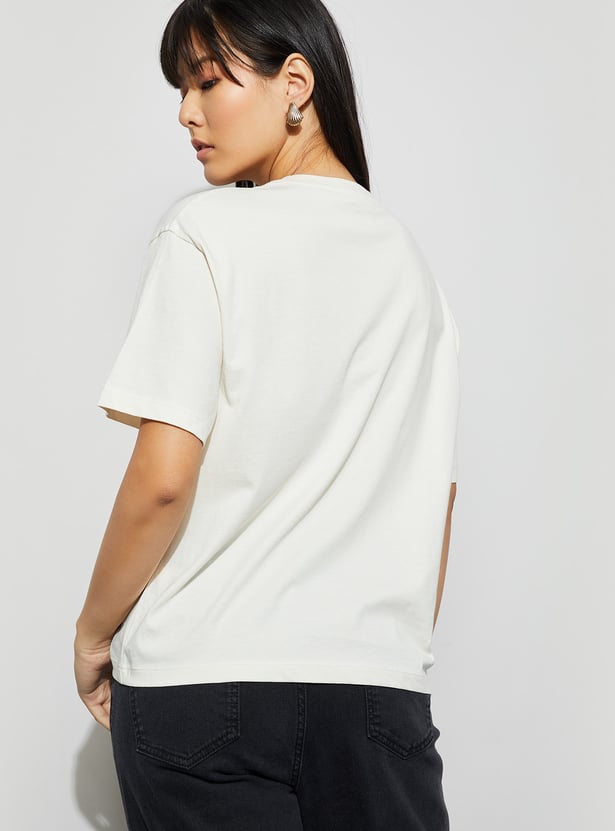FAME FOREVER Lemon Print T-shirt