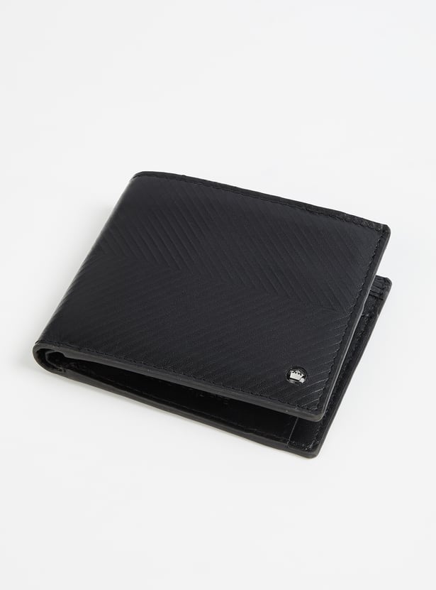 LOUIS PHILIPPE Textured Bi-Fold Wallet