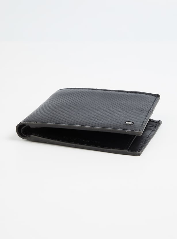 LOUIS PHILIPPE Textured Bi-Fold Wallet