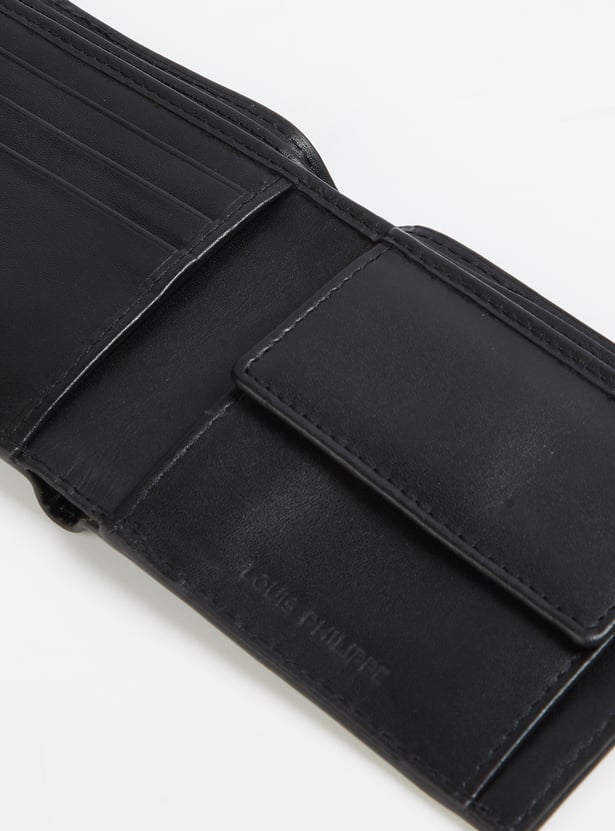 LOUIS PHILIPPE Textured Bi-Fold Wallet