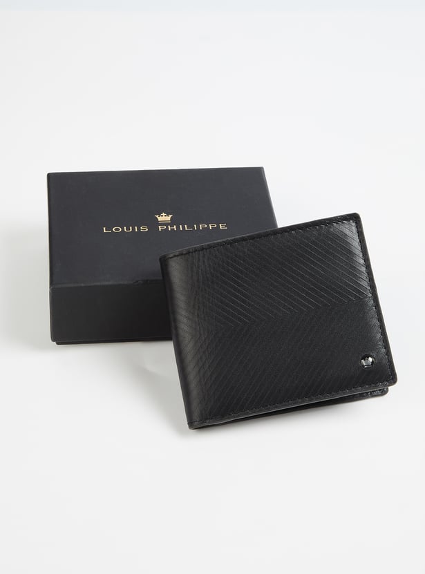 LOUIS PHILIPPE Textured Bi-Fold Wallet