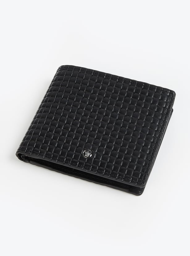 LOUIS PHILIPPE Textured Bi-Fold Wallet
