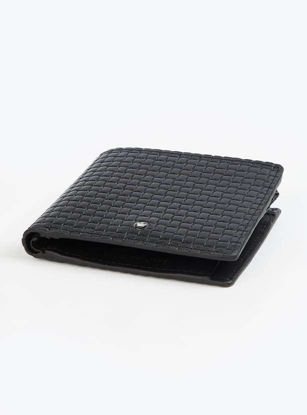 LOUIS PHILIPPE Textured Bi-Fold Wallet
