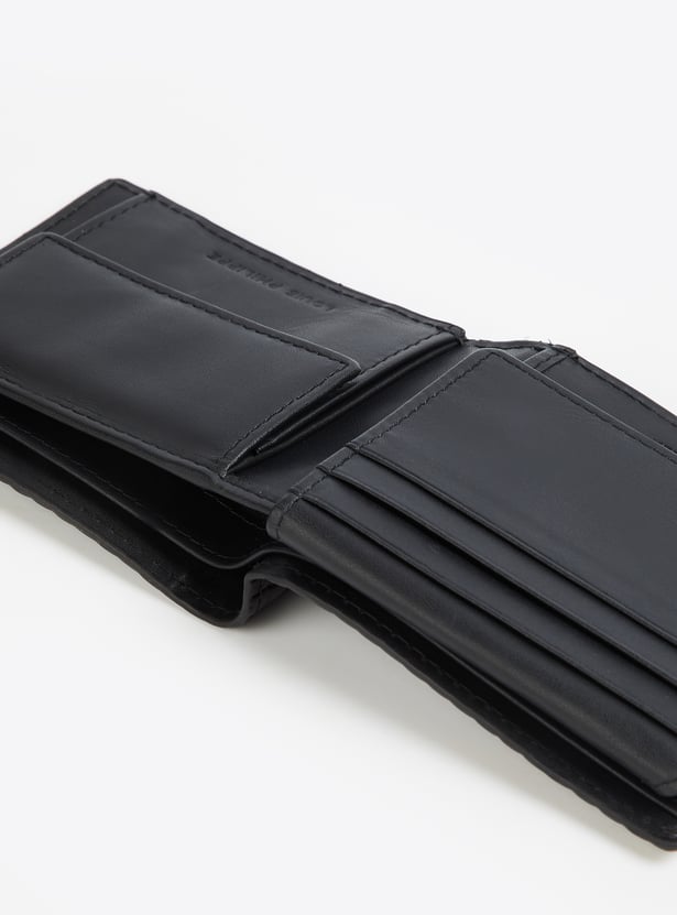LOUIS PHILIPPE Textured Bi-Fold Wallet