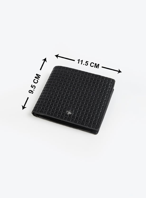 LOUIS PHILIPPE Textured Bi-Fold Wallet