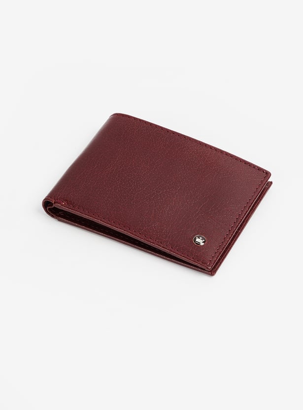 LOUIS PHILIPPE Textured Leather Bi-Fold Wallet