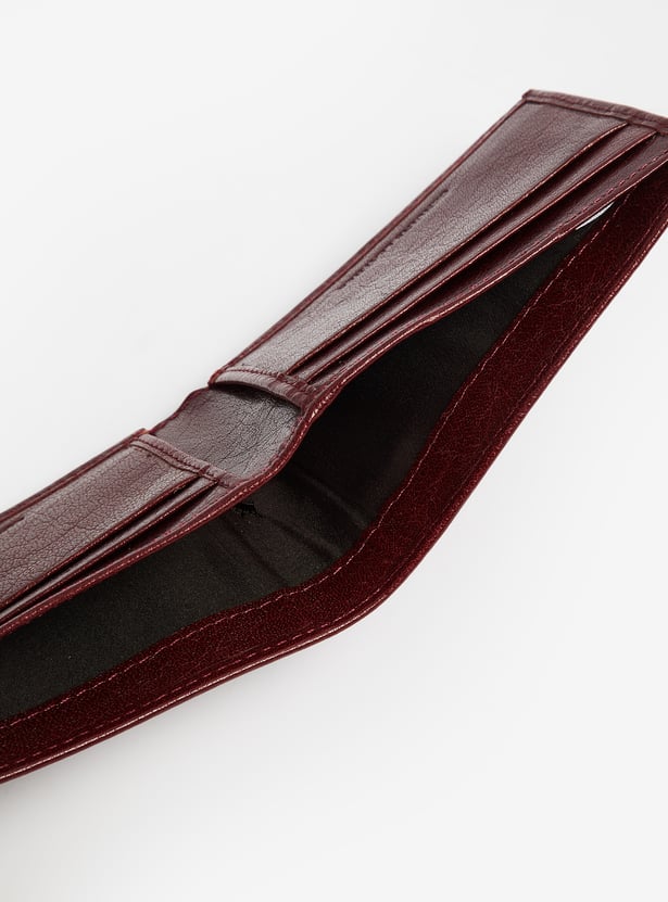 LOUIS PHILIPPE Textured Leather Bi-Fold Wallet