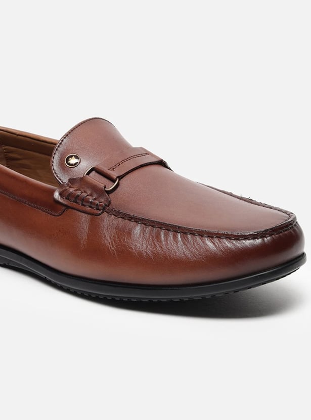 LOUIS PHILIPPE Solid Slip-Ons