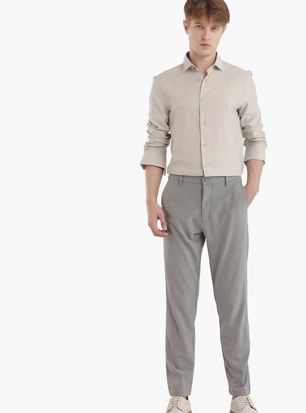 RARE RABBIT Solid Regular Fit Shirt