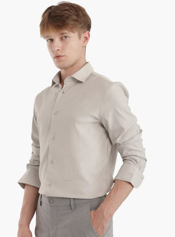 RARE RABBIT Solid Regular Fit Shirt