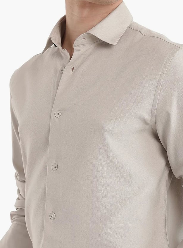 RARE RABBIT Solid Regular Fit Shirt