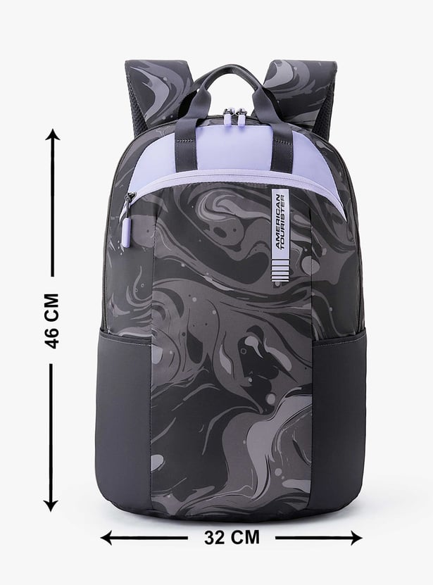 AMERICAN TOURISTER Fleek Unisex Printed Laptop Backpack with Cover