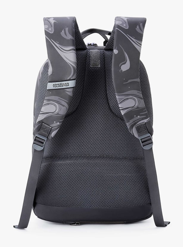 AMERICAN TOURISTER Fleek Unisex Printed Laptop Backpack with Cover