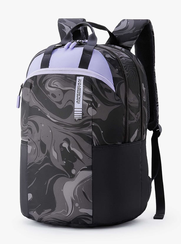 AMERICAN TOURISTER Fleek Unisex Printed Laptop Backpack with Cover