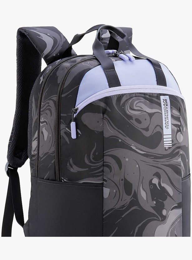 AMERICAN TOURISTER Fleek Unisex Printed Laptop Backpack with Cover