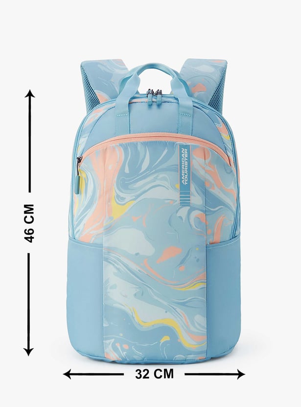 AMERICAN TOURISTER Fleek Unisex Printed Laptop Backpack with Cover