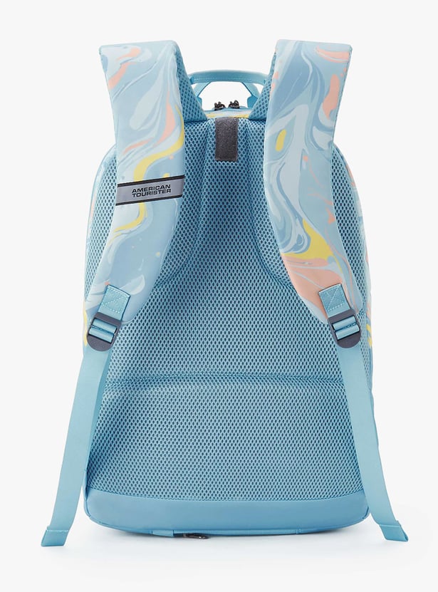 AMERICAN TOURISTER Fleek Unisex Printed Laptop Backpack with Cover