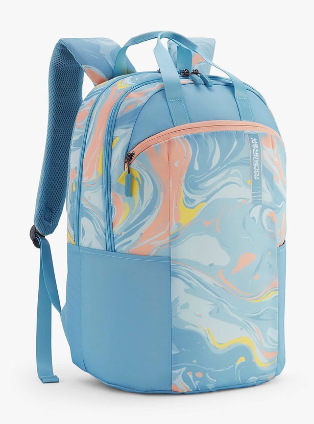 AMERICAN TOURISTER Fleek Unisex Printed Laptop Backpack with Cover