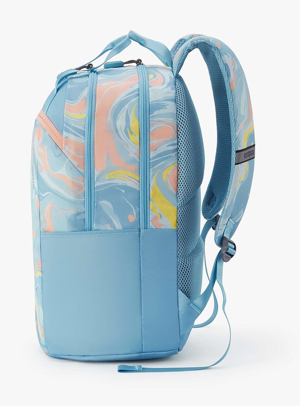 AMERICAN TOURISTER Fleek Unisex Printed Laptop Backpack with Cover
