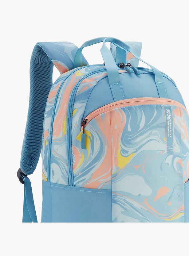 AMERICAN TOURISTER Fleek Unisex Printed Laptop Backpack with Cover