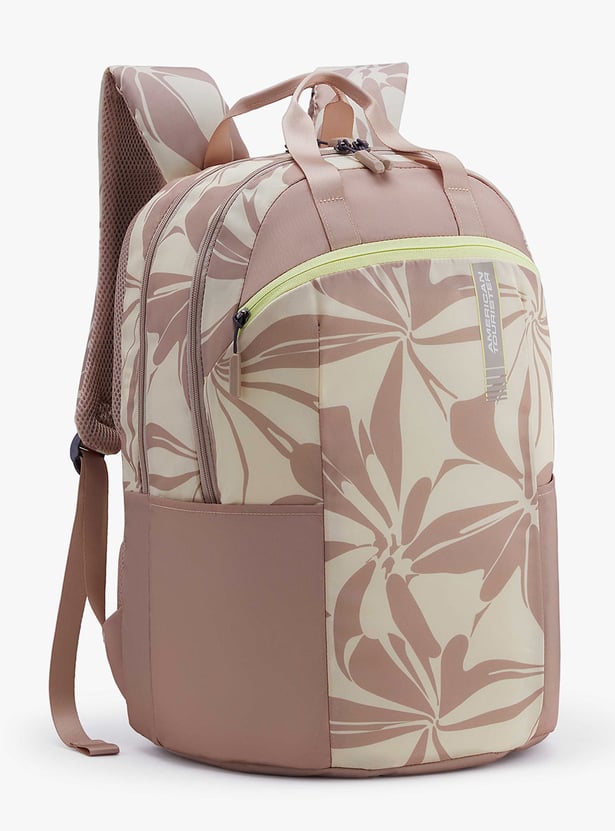 AMERICAN TOURISTER Fleek Unisex Printed Laptop Backpack with Cover