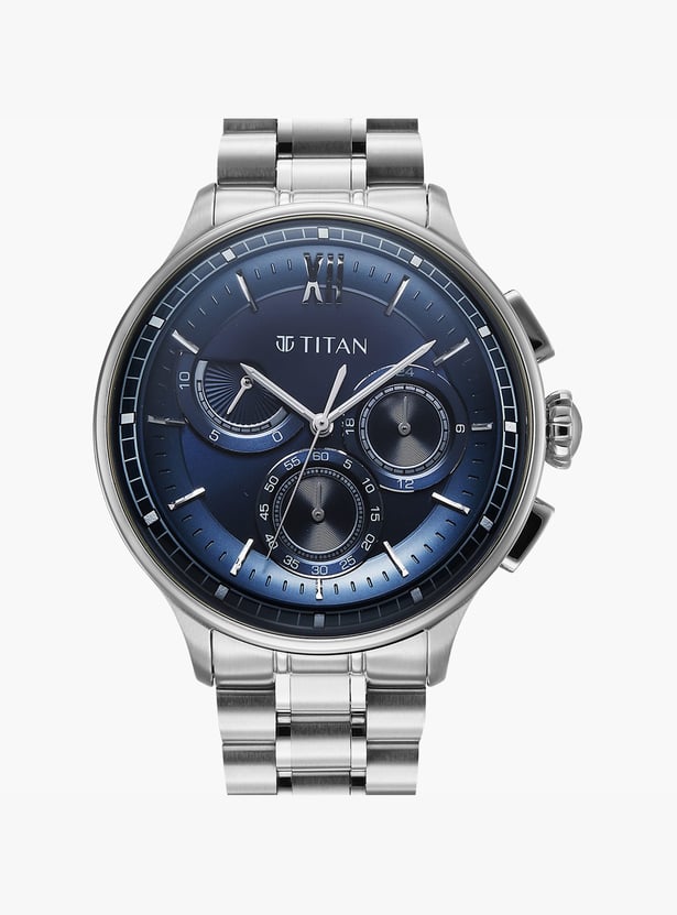 TITAN Classique Half Cut Chronograph Watch - 90218SM02