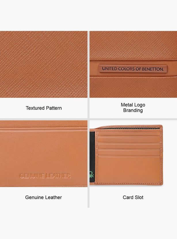 UNITED COLORS OF BENETTON Textured Bi-Fold Wallet